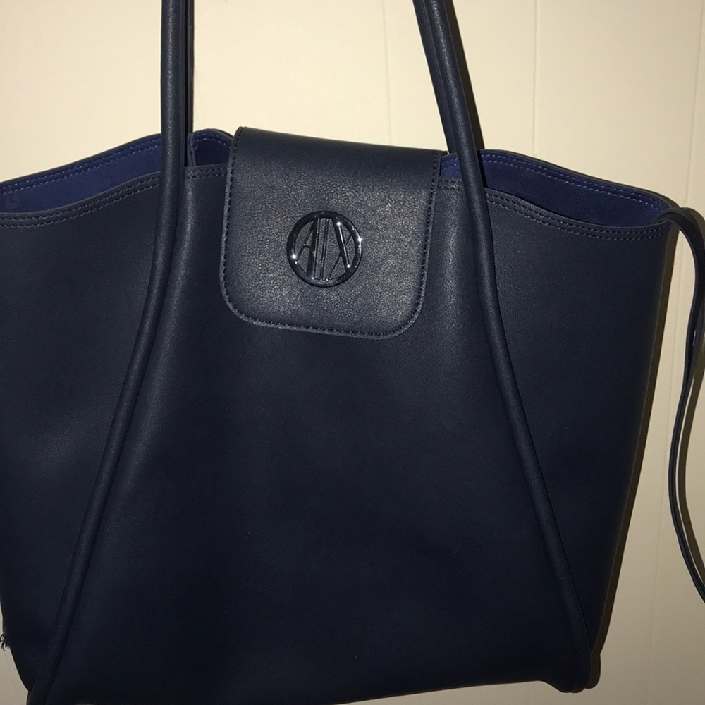 Armani Exchange Blue Shoulder Bag